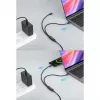 Manhattan Dual USB-C į USB-C įkrovimo laidas, 100W, 2m, vyriškas į du vyriškus, išmanusis galios daliklis