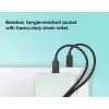 Manhattan Dual USB-C į USB-C įkrovimo laidas, 100W, 2m, vyriškas į du vyriškus, išmanusis galios daliklis