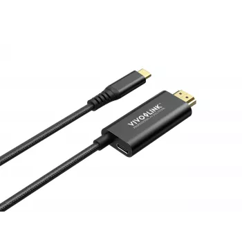 VivoLink PROUSBCHDMIMM2-CHARGE USB-C į HDMI laidas su 100W įkrovimu