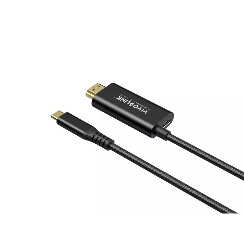 VivoLink PROUSBCHDMIMM2-CHARGE USB-C į HDMI laidas su 100W įkrovimu