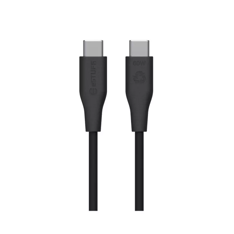 eSTUFF ES604180 USB 2.0 laidas USB C 1 m Juoda