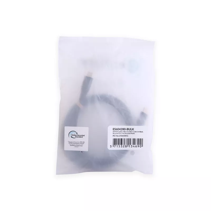 eSTUFF ES604280-BULK USB 2.0 laidas USB C 2 m juodas