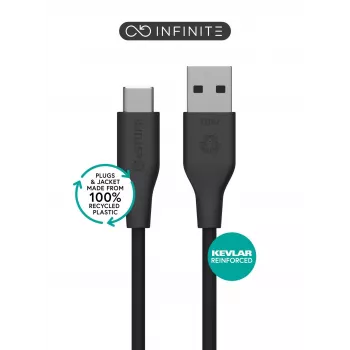 eSTUFF ES605180-BULK USB laidas USB 2.0 1 m USB-C USB-A juodas