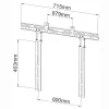 Techly ICA-PLB 102S Laikiklis Soundbarui 10kg Juodas