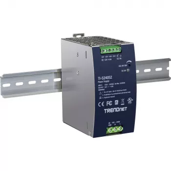 Maitinimo blokas TRENDNET TI-S24052 tinklo jungikliui, 240W, AC 90–264V, apsauga: OCP/OPP/OVP/OTP/trumpasis jungimas, juodas