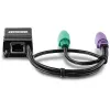 PS/2 kabelis Trendnet TK-CAT5P 0,4 m 2x 6-p Mini-DIN juodas