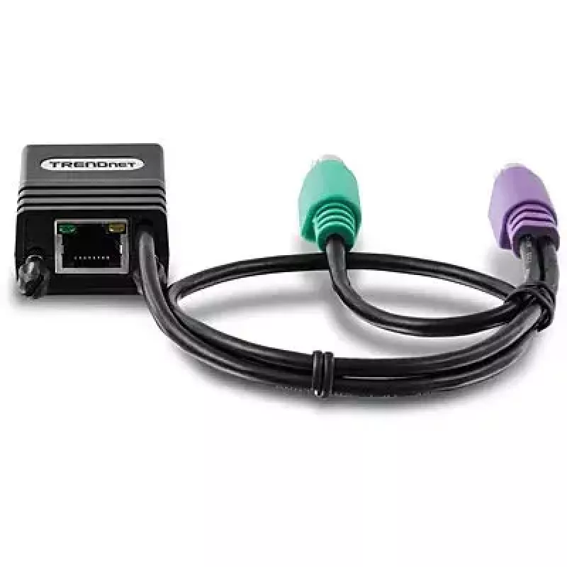 PS/2 kabelis Trendnet TK-CAT5P 0,4 m 2x 6-p Mini-DIN juodas