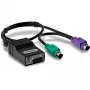 PS/2 kabelis Trendnet TK-CAT5P 0,4 m 2x 6-p Mini-DIN juodas
