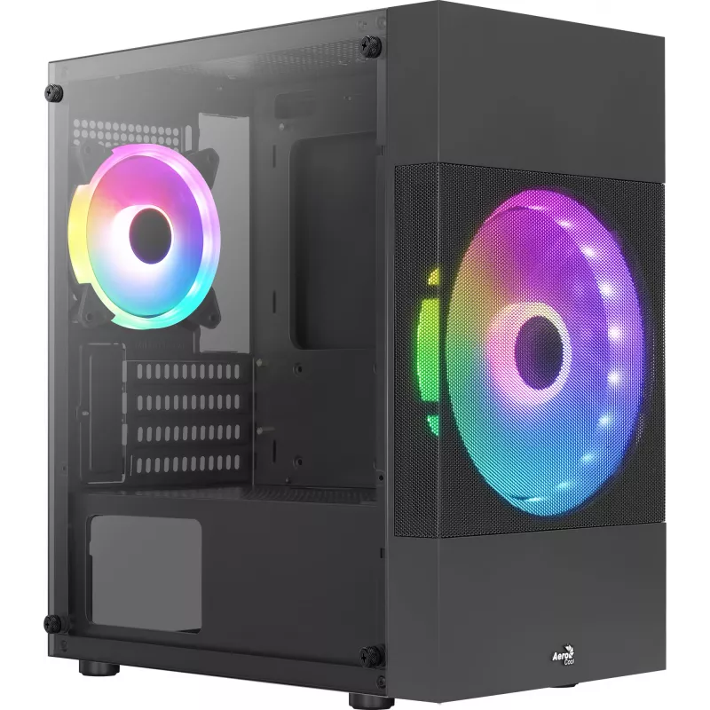 Korpusas Aerocool Atomic Lite Mini Tower juodas