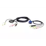 ATEN 2L-7DX3U VGA USB į DVI 3 m KVM kabelis (juoda, mėlyna, žalia, rožinė)