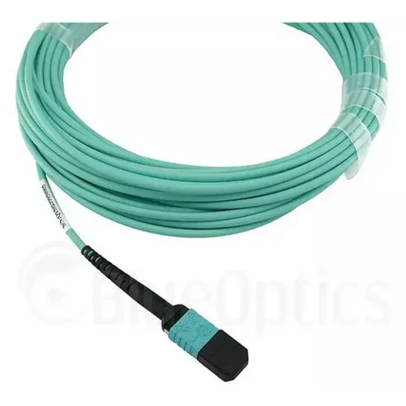 Skaidulinis optinis kabelis BlueOptics 9380014-10M MPO į 4x LC, 10 m, OM3, akvamarinas