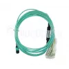 Skaidulinis optinis kabelis BlueOptics 9380014-10M MPO į 4x LC, 10 m, OM3, akvamarinas