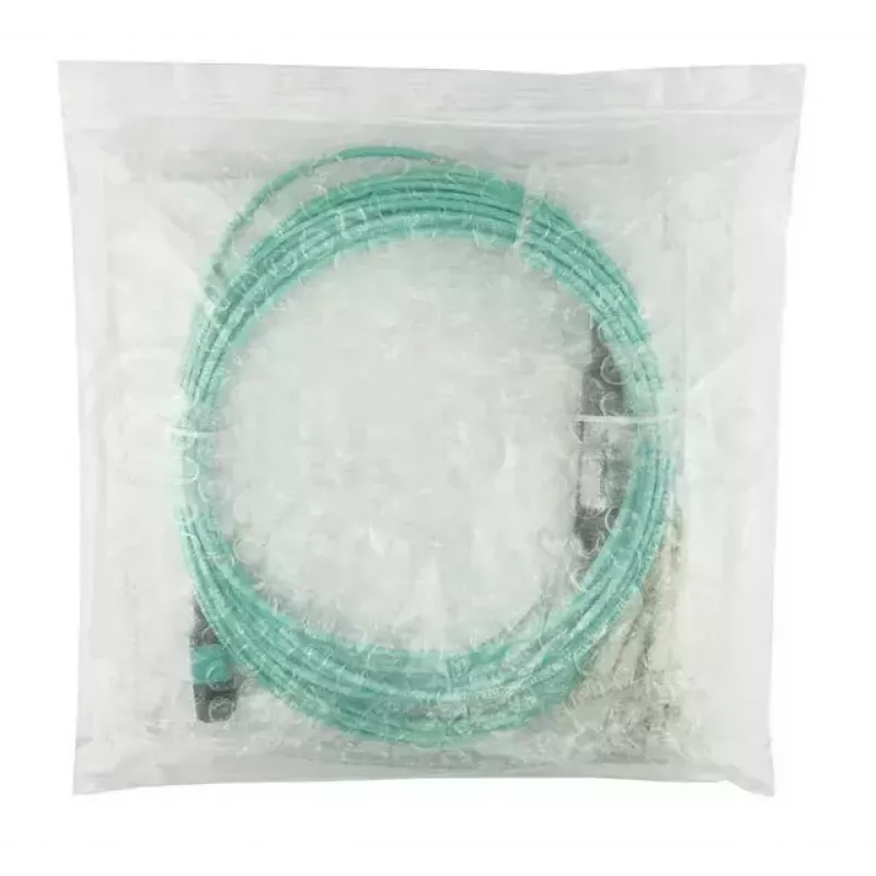 Skaidulinis optinis kabelis BlueOptics 9380014-10M MPO į 4x LC, 10 m, OM3, akvamarinas