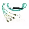 Skaidulinis optinis kabelis BlueOptics 9380014-10M MPO į 4x LC, 10 m, OM3, akvamarinas