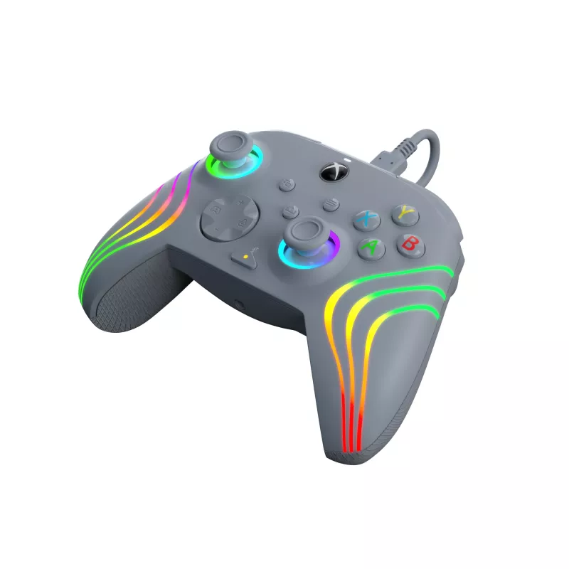 PDP Afterglow Wave Grey USB žaidimų pultas analoginis / skaitmeninis PC, Xbox One, Xbox Series S, Xbox Series X