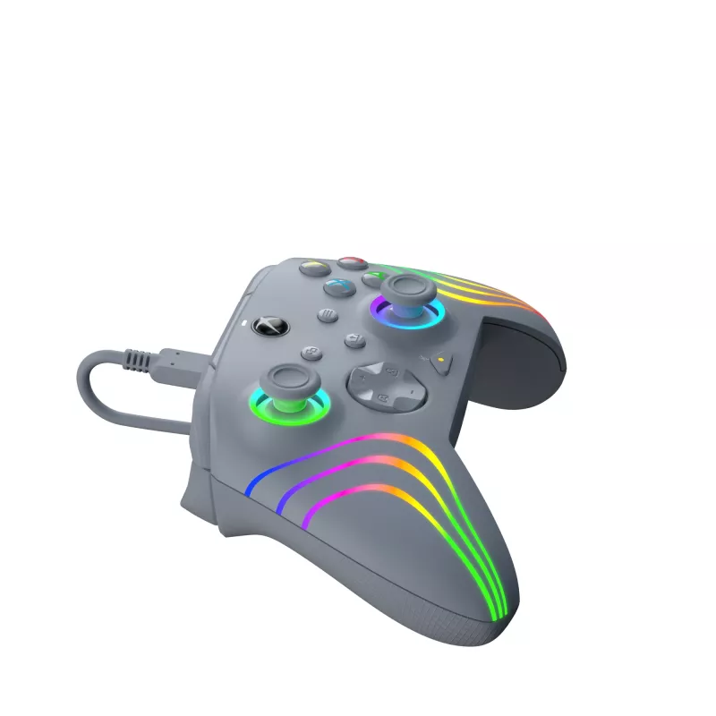 PDP Afterglow Wave Grey USB žaidimų pultas analoginis / skaitmeninis PC, Xbox One, Xbox Series S, Xbox Series X