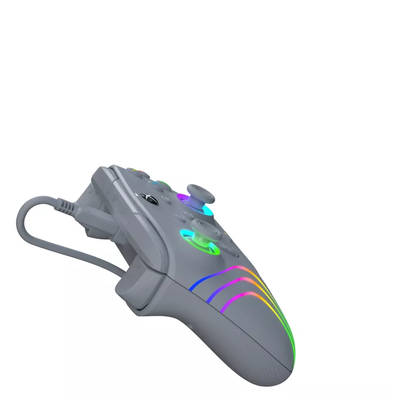 PDP Afterglow Wave Grey USB žaidimų pultas analoginis / skaitmeninis PC, Xbox One, Xbox Series S, Xbox Series X