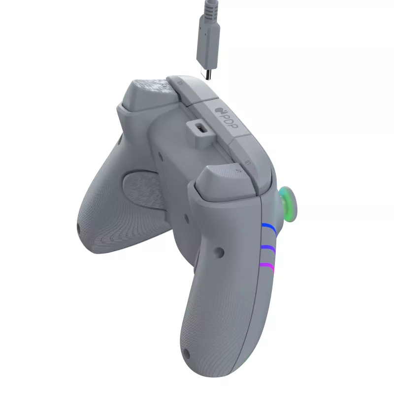 PDP Afterglow Wave Grey USB žaidimų pultas analoginis / skaitmeninis PC, Xbox One, Xbox Series S, Xbox Series X