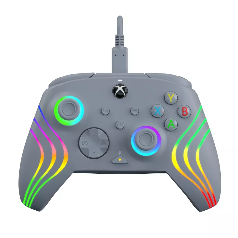 PDP Afterglow Wave Grey USB žaidimų pultas analoginis / skaitmeninis PC, Xbox One, Xbox Series S, Xbox Series X