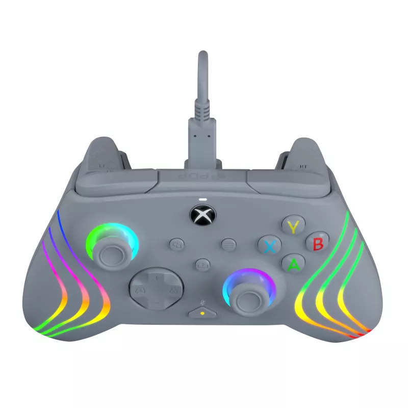 PDP Afterglow Wave Grey USB žaidimų pultas analoginis / skaitmeninis PC, Xbox One, Xbox Series S, Xbox Series X