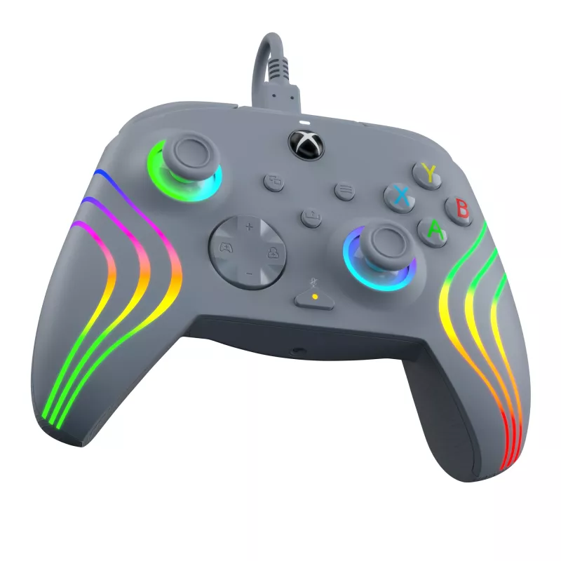 PDP Afterglow Wave Grey USB žaidimų pultas analoginis / skaitmeninis PC, Xbox One, Xbox Series S, Xbox Series X