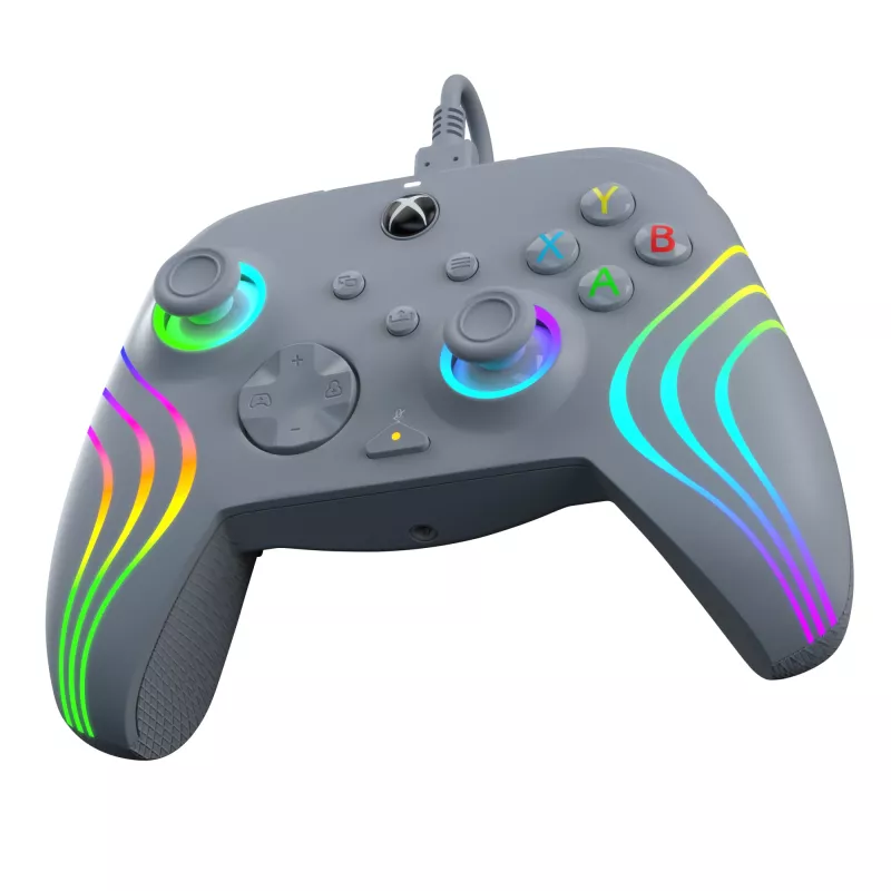 PDP Afterglow Wave Grey USB žaidimų pultas analoginis / skaitmeninis PC, Xbox One, Xbox Series S, Xbox Series X