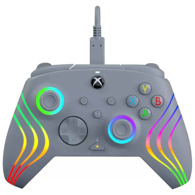 PDP Afterglow Wave Grey USB žaidimų pultas analoginis / skaitmeninis PC, Xbox One, Xbox Series S, Xbox Series X