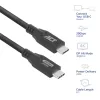 ACT USB4 20Gbps 240W USB Type-C laidas, 2 m