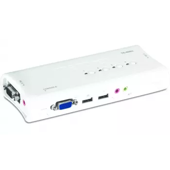 KVM jungiklis Trendnet TK-409K 4 prievadų USB VGA 2048x1536 1.6m mėlynas