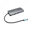 i-tec Metal USB-C Nano Dock HDMI/VGA su LAN ir Universal Charger 77 W rinkinys