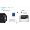 i-tec Metal USB-C Nano Dock HDMI/VGA su LAN ir Universal Charger 77 W rinkinys