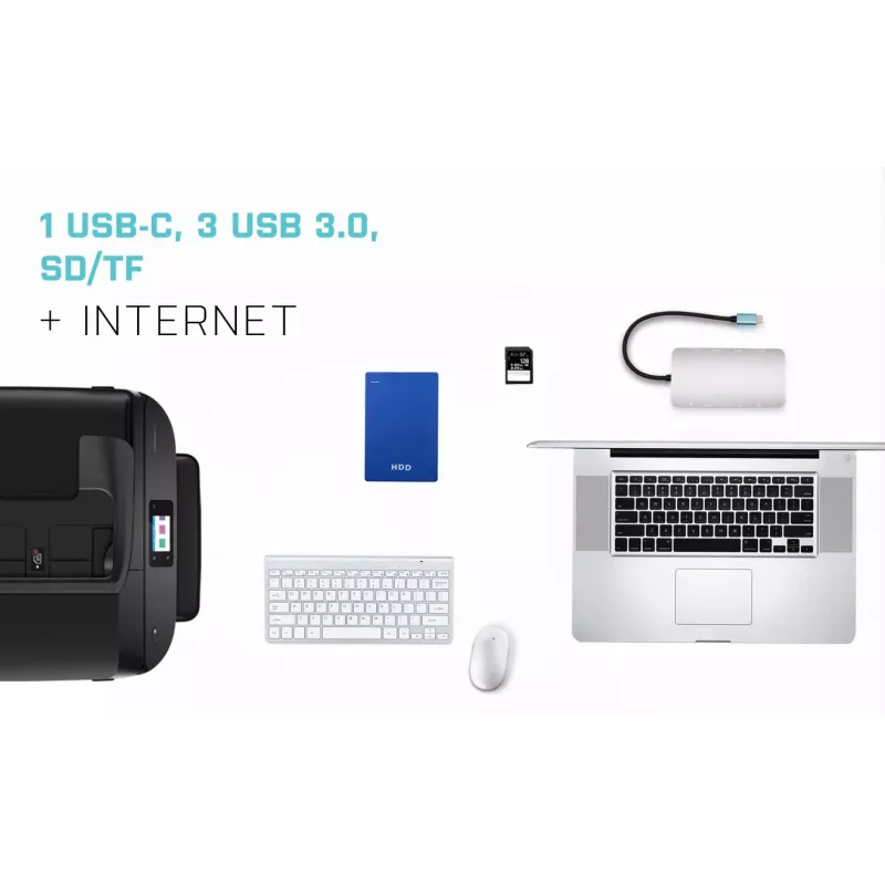 i-tec Metal USB-C Nano Dock HDMI/VGA su LAN ir Universal Charger 77 W rinkinys