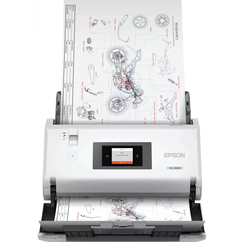 Epson WorkForce DS-32000 lakštinis skaitytuvas A3, 600 x 600 DPI, baltas