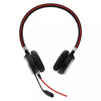Jabra EVOLVE 40 UC Stereo, laidinė ausinė, biurui / skambučių centrui, juoda