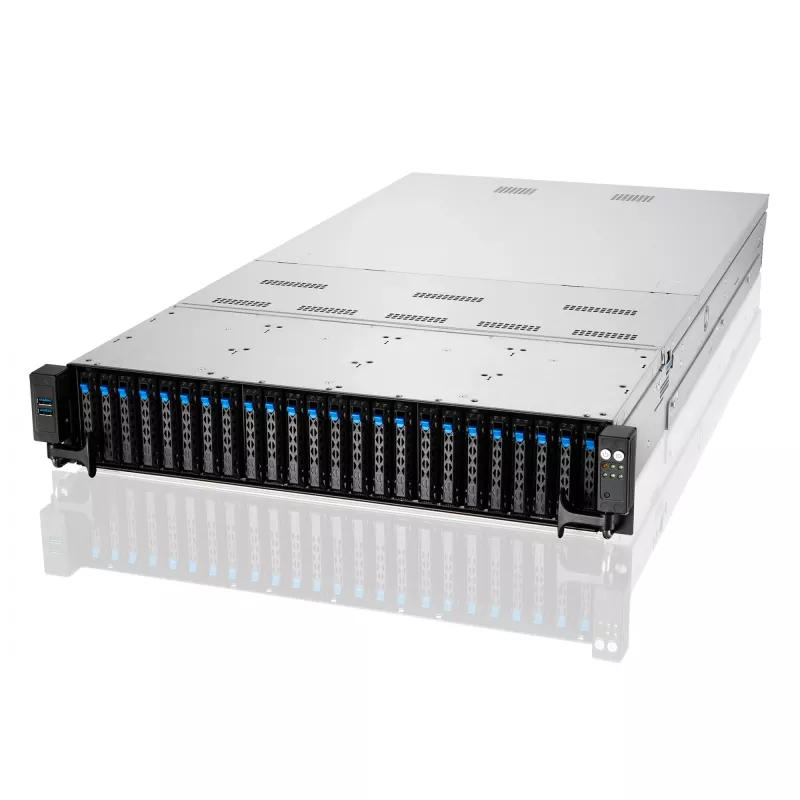 ASUS RS720-E11-RS24U Intel C741 stovo (2U) korpusas juodas, sidabrinis