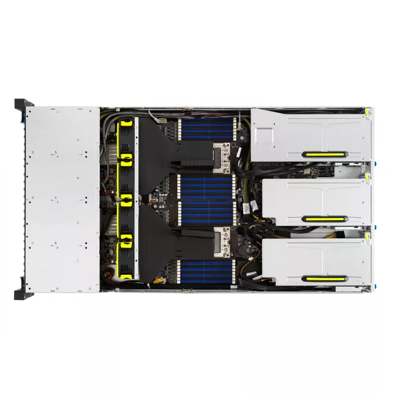 ASUS RS720-E11-RS24U Intel C741 stovo (2U) korpusas juodas, sidabrinis