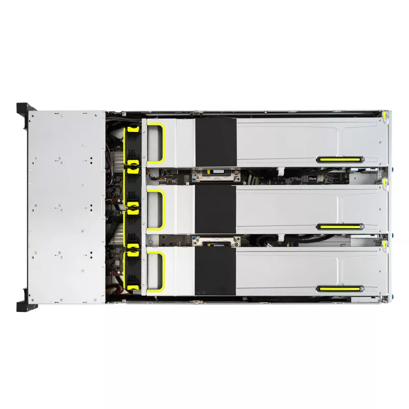 ASUS RS720-E11-RS24U Intel C741 stovo (2U) korpusas juodas, sidabrinis