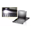 ATEN CL5708M KVM jungiklis, 8 prievadų, LCD 17 inch, VGA, USB/PS2, 1U, juodas