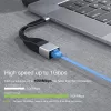 Techly ICOC USBC-RJ45 tinklo kabelis, USB Type-C – RJ-45, 0.144 m, juodas