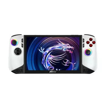 Nešiojama žaidimų konsolė MSI Claw 8 AI+ A2VM-091, 20,3 cm (8 colių), 2 TB, liečiamas ekranas, Wi-Fi, juoda, balta
