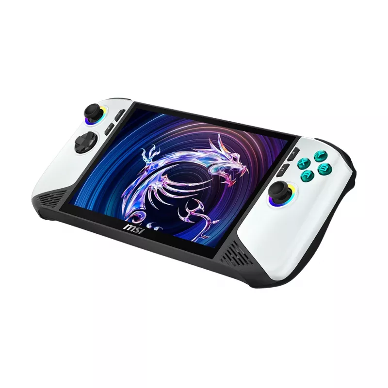 Nešiojama žaidimų konsolė MSI Claw 8 AI+ A2VM-091, 20,3 cm (8 colių), 2 TB, liečiamas ekranas, Wi-Fi, juoda, balta