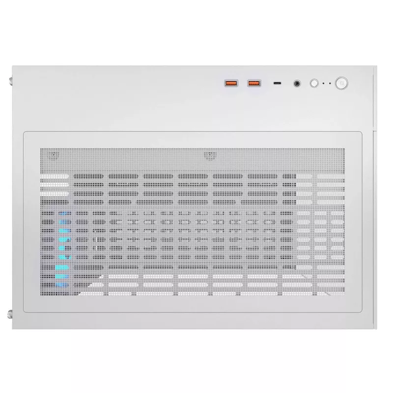 PC Midi Tower korpusas Cougar FV150 ARGB White — ATX/Micro-ATX/Mini-ITX, 3x120mm priekyje, 1x120mm gale, 2x3,5 colio + 2x2,5 colio vietos, USB 3.2 Gen1