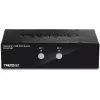 KVM jungiklis Trendnet TK-241DP, juodas, DisplayPort, USB, 2 kompiuteriai