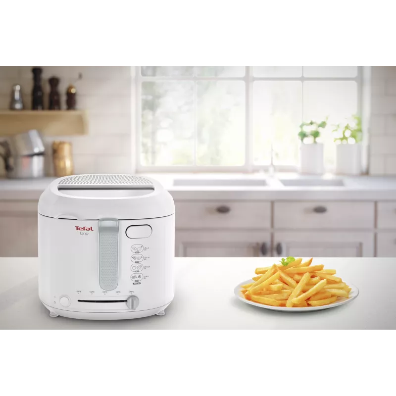 Gruzdintuvė Tefal Uno FF203130, vieno krepšelio, 1,8 L, 1600 W, balta