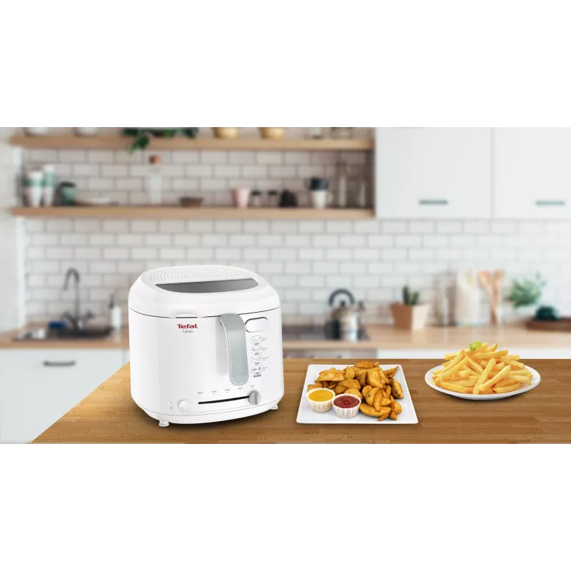 Gruzdintuvė Tefal Uno FF203130, vieno krepšelio, 1,8 L, 1600 W, balta