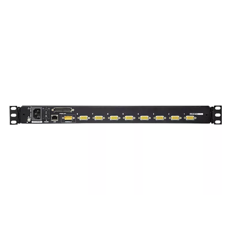 ATEN CL5708IM 8 portų 17 colių LCD KVM jungiklis su IP prieiga (USB / PS/2 VGA) su USB išoriniu prievadu