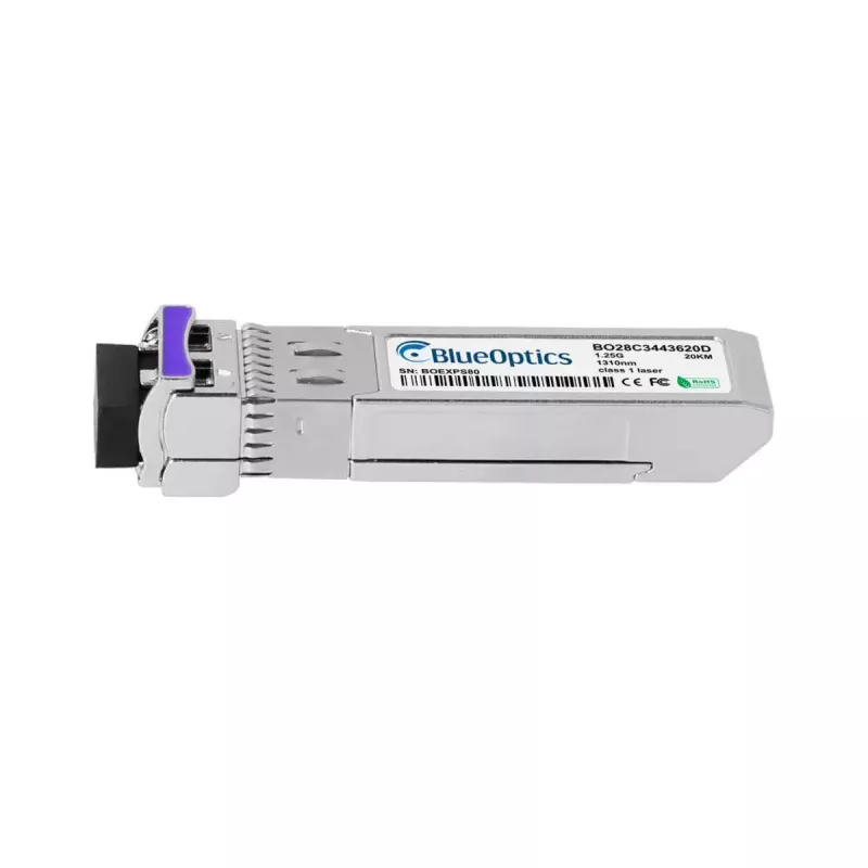 Optiminis tinklo siųstuvas-imtuvas BlueOptics CSFP-BX1490-20-D-BO, cSFP, 1250 Mbit/s, metalinis korpusas, sidabrinis