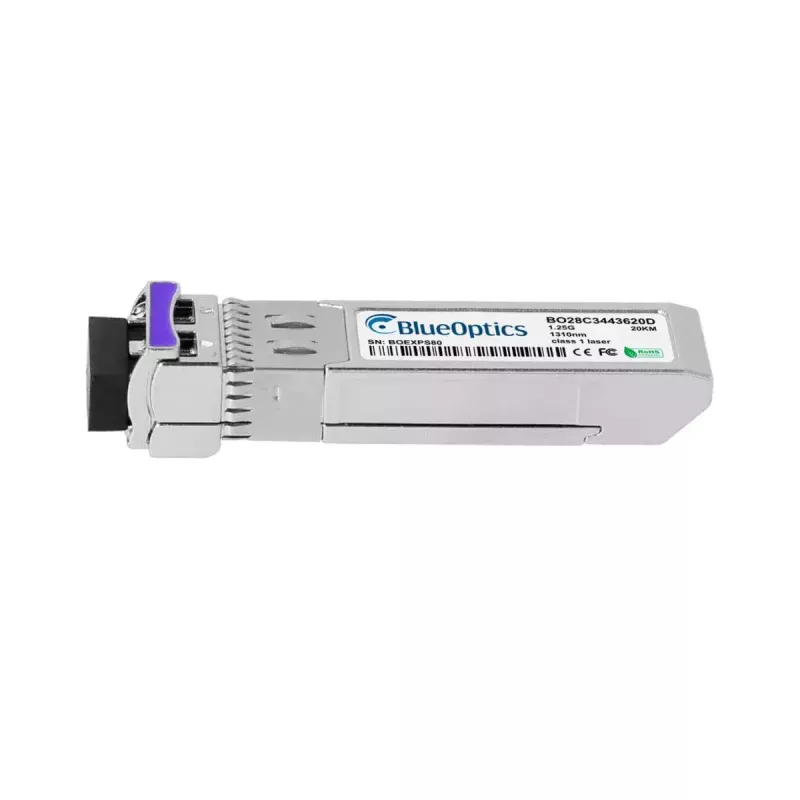 SFP šviesolaidinis siųstuvas-imtuvas BlueOptics LRM1301-BC+1-BO, cSFP, 1250 Mbit/s, sidabrinis