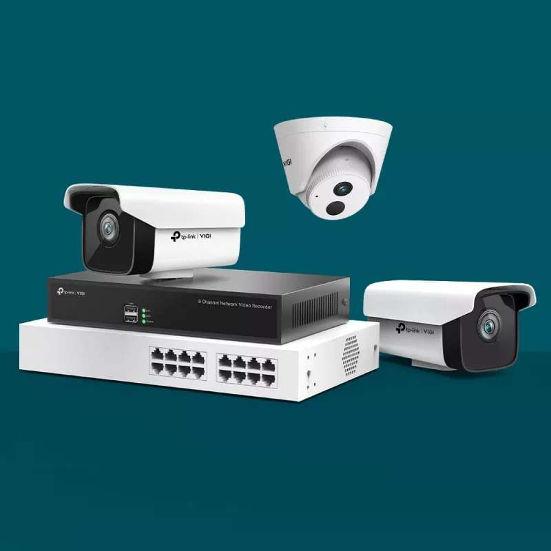 IP stebėjimo kamera TP-Link VIGI 3MP lauko bullet tipo tinklo kamera, 3 MP, 30 kadrų/s, 30 m naktinis matymas, laidinė, balta