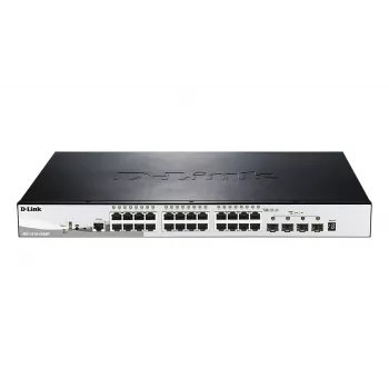 D-Link 28 prievadų Gigabit valdomas POE jungiklis su 4 x 10G SFP+